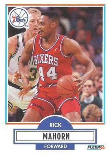 #144 Rick Mahorn - Philadelphia 76ers - 1990-91 Fleer Basketball