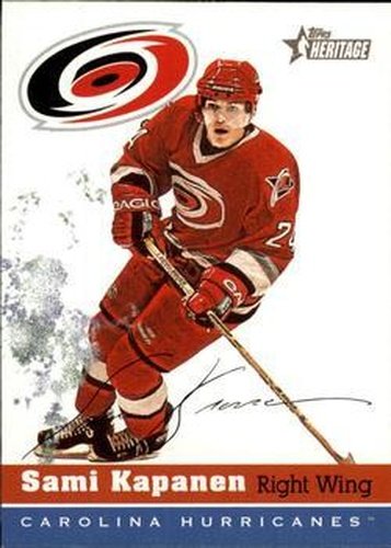 #144 Sami Kapanen - Carolina Hurricanes - 2000-01 Topps Heritage Hockey