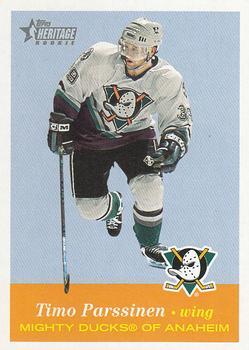 #144 Timo Parssinen - Anaheim Mighty Ducks - 2001-02 Topps Heritage Hockey