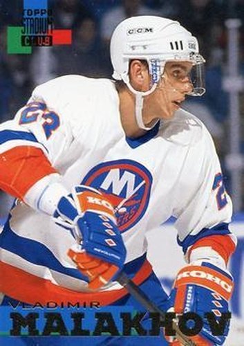 #144 Vladimir Malakhov - New York Islanders - 1994-95 Stadium Club Hockey