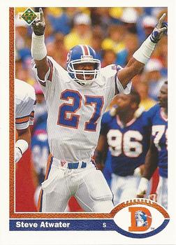 #144 Steve Atwater - Denver Broncos - 1991 Upper Deck Football