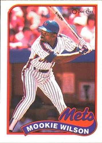 #144 Mookie Wilson - New York Mets - 1989 O-Pee-Chee Baseball