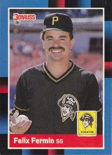 #144 Felix Fermin - Pittsburgh Pirates - 1988 Donruss Baseball