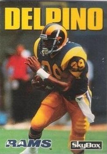 #144 Robert Delpino - Los Angeles Rams - 1992 SkyBox Impact Football