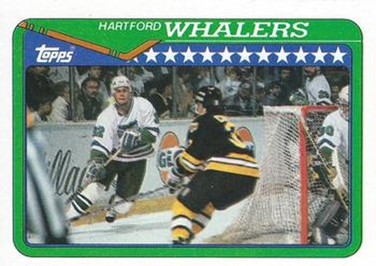 #144 Hartford Whalers - Hartford Whalers - 1990-91 Topps Hockey