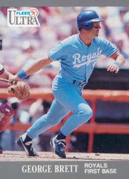 #144 George Brett - Kansas City Royals - 1991 Ultra Baseball