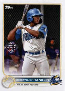 #PD-144 Christian Franklin - Myrtle Beach Pelicans - 2022 Topps Pro Debut Baseball