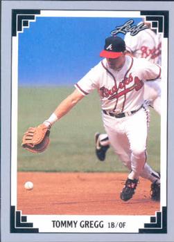 #144 Tommy Gregg - Atlanta Braves - 1991 Leaf Baseball