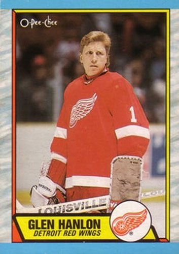 #144 Glen Hanlon - Detroit Red Wings - 1989-90 O-Pee-Chee Hockey