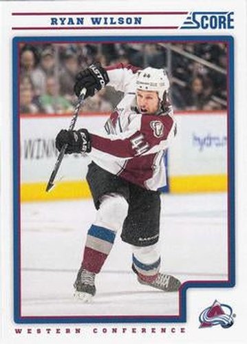 #145 Ryan Wilson - Colorado Avalanche - 2012-13 Score Hockey