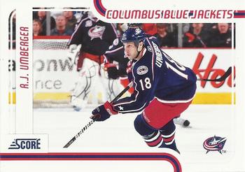 #145 R.J. Umberger - Columbus Blue Jackets - 2011-12 Score Hockey