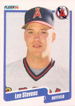 #145 Lee Stevens - California Angels - 1990 Fleer USA Baseball