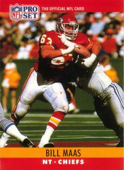 #145 Bill Maas - Kansas City Chiefs - 1990 Pro Set Football