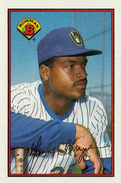 #145 Glenn Braggs - Milwaukee Brewers - 1989 Bowman Baseball