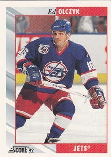 #145 Ed Olczyk - Winnipeg Jets - 1992-93 Score USA Hockey