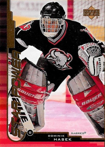 #145 Dominik Hasek - Buffalo Sabres - 1999-00 Upper Deck Hockey