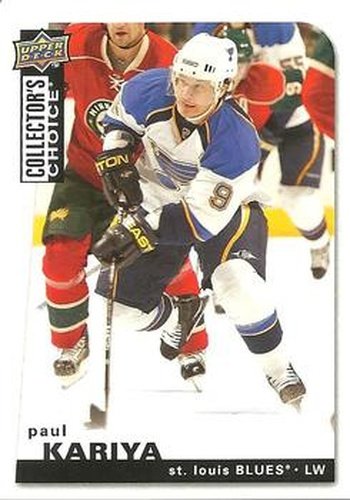#145 Paul Kariya - St. Louis Blues - 2008-09 Collector's Choice Hockey