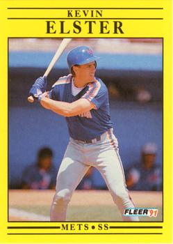 #145 Kevin Elster - New York Mets - 1991 Fleer Baseball