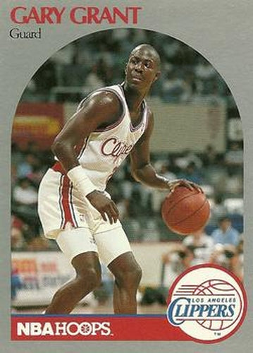 #145 Gary Grant - Los Angeles Clippers - 1990-91 Hoops Basketball