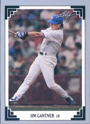 #145 Jim Gantner - Milwaukee Brewers - 1991 Leaf Baseball