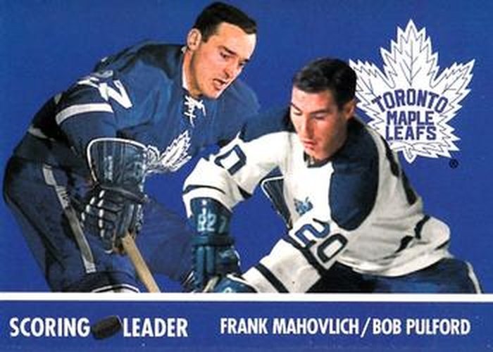 #145 Frank Mahovlich / Bob Pulford - Toronto Maple Leafs - 1995-96 Parkhurst 1966-67 Hockey