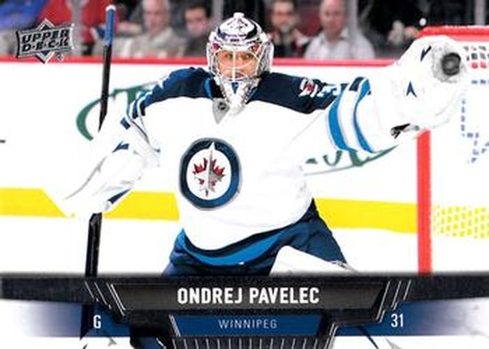 #145 Ondrej Pavelec - Winnipeg Jets - 2013-14 Upper Deck Hockey
