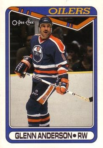 #145 Glenn Anderson - Edmonton Oilers - 1990-91 O-Pee-Chee Hockey