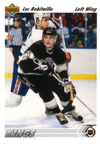 #145 Luc Robitaille - Los Angeles Kings - 1991-92 Upper Deck Hockey