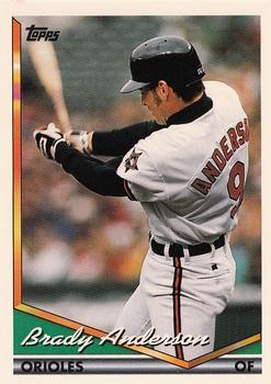 #145 Brady Anderson - Baltimore Orioles - 1994 Topps Baseball