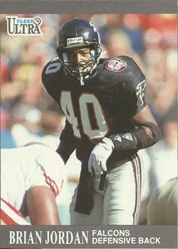 #145 Brian Jordan - Atlanta Falcons - 1991 Ultra Football