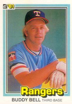 #145 Buddy Bell - Texas Rangers - 1981 Donruss Baseball