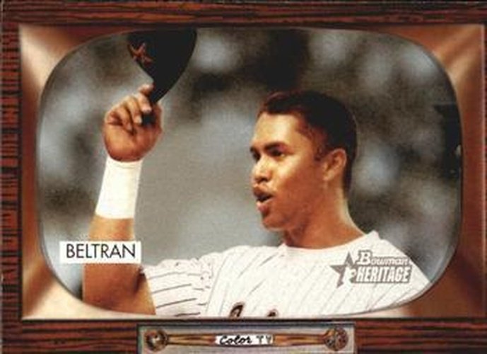 #145 Carlos Beltran - Houston Astros - 2004 Bowman Heritage Baseball