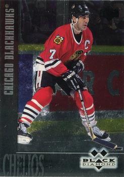 #145 Chris Chelios - Chicago Blackhawks - 1996-97 Upper Deck Black Diamond Hockey