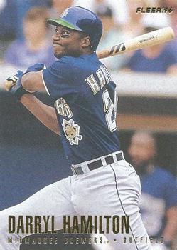 #145 Darryl Hamilton - Milwaukee Brewers - 1996 Fleer Baseball
