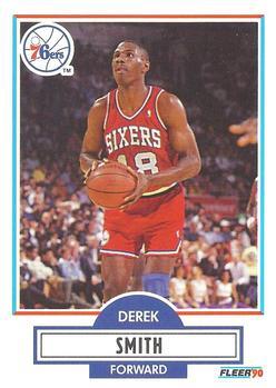 #145 Derek Smith - Philadelphia 76ers - 1990-91 Fleer Basketball