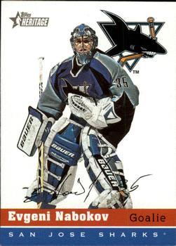 #145 Evgeni Nabokov - San Jose Sharks - 2000-01 Topps Heritage Hockey