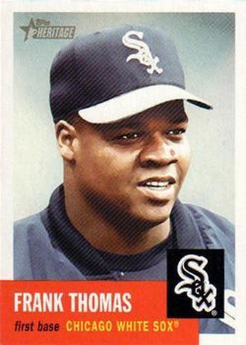 #145 Frank Thomas - Chicago White Sox - 2002 Topps Heritage Baseball