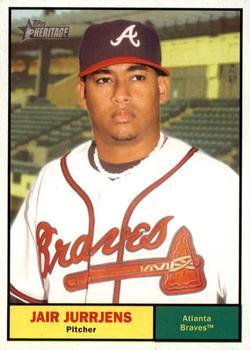 #145 Jair Jurrjens - Atlanta Braves - 2010 Topps Heritage Baseball