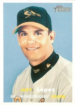 #145 Javy Lopez - Baltimore Orioles - 2006 Topps Heritage Baseball
