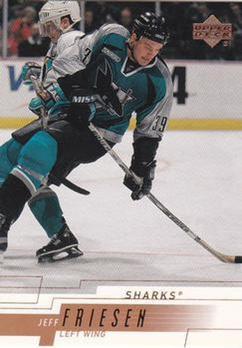 #145 Jeff Friesen - San Jose Sharks - 2000-01 Upper Deck Hockey