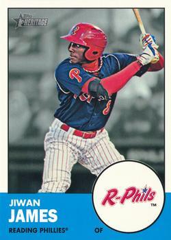 #145 Jiwan James - Reading Phillies - 2012 Topps Heritage Minor League Baseball