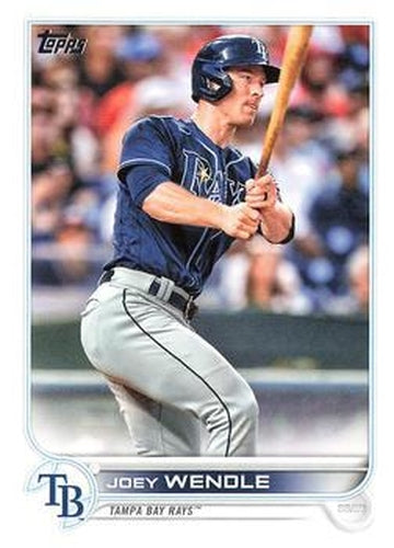 #145 Joey Wendle - Tampa Bay Rays - 2022 Topps Baseball