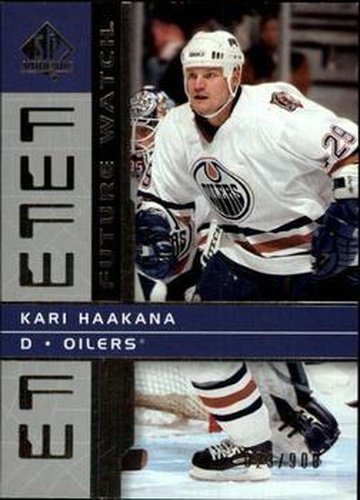 #145 Kari Haakana - Edmonton Oilers - 2002-03 SP Authentic Hockey