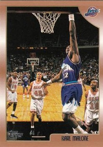 #145 Karl Malone - Utah Jazz - 1998-99 Topps Basketball