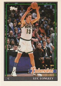 #145 Luc Longley - Minnesota Timberwolves - 1992-93 Topps Archives Basketball