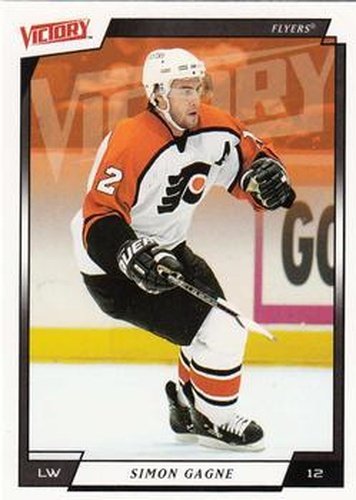 #145 Simon Gagne - Philadelphia Flyers - 2006-07 Upper Deck Victory Hockey