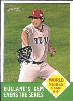#145 Holland's Gem Evens the Series - Texas Rangers - 2012 Topps Heritage Baseball