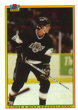 #145 Mike Krushelnyski - Los Angeles Kings - 1990-91 Bowman Hockey