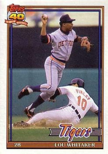 #145 Lou Whitaker - Detroit Tigers - 1991 O-Pee-Chee Baseball