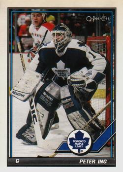 #145 Peter Ing - Toronto Maple Leafs - 1991-92 O-Pee-Chee Hockey